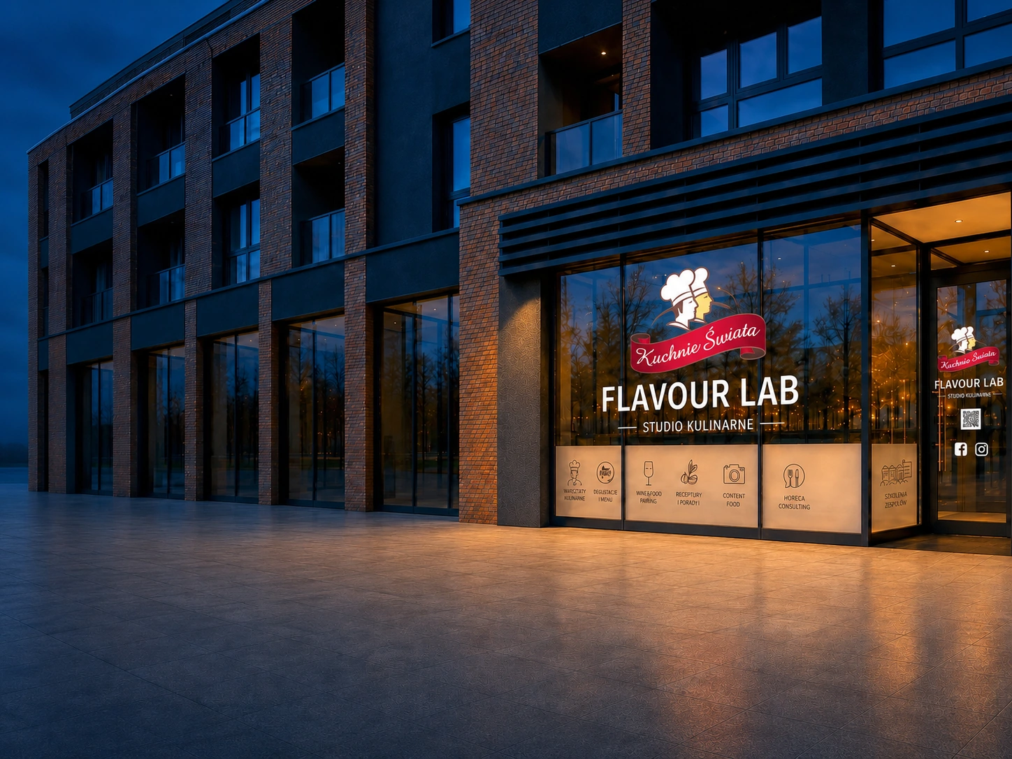 Flavour Lab - studio kulinarne Kuchni Świata przy ulicy Żeromskiego 17 w Warszawie