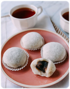 Japanese Daifuku Red Bean mochi