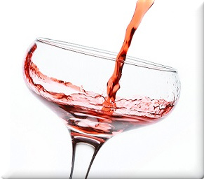 Wino różowe wino bezalkoholowe