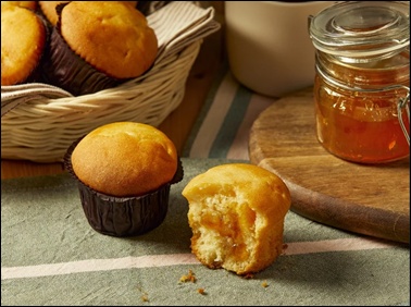 Muffin Apricot, babeczka z nadzieniem morelowym muffinki