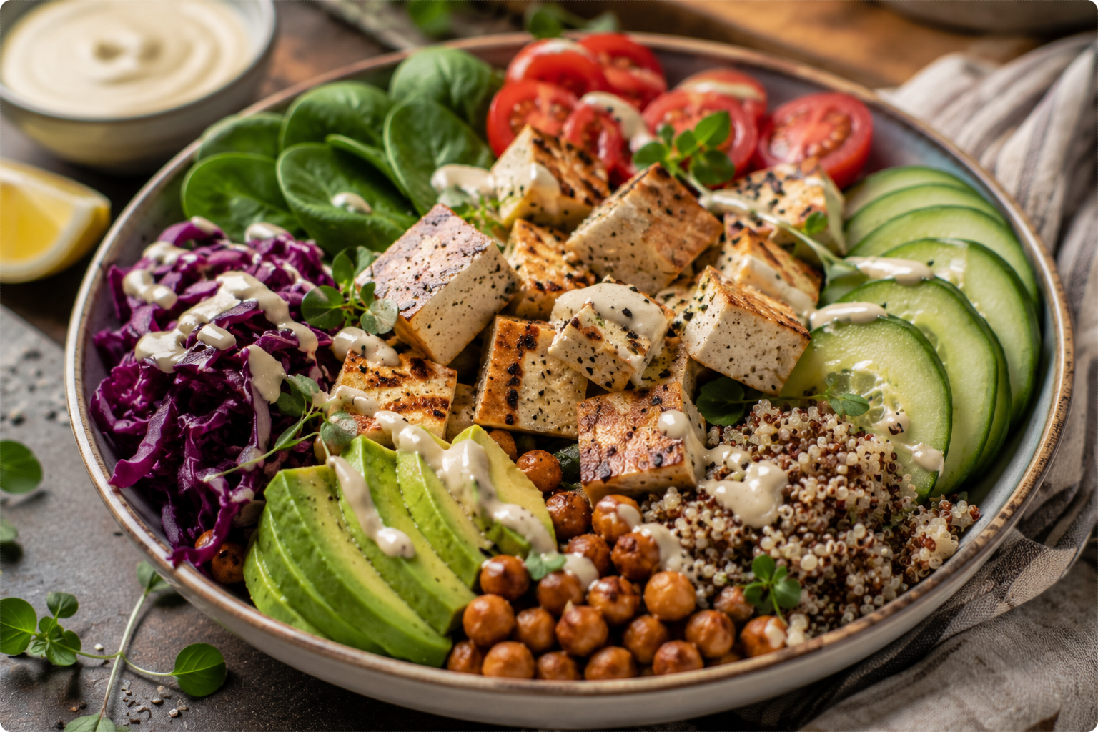 tofu sery roślinne produkty vege kuchnia wegańska zdrowa żywność roślinna