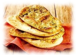 Naan chleb indyjski naan