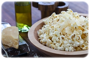 popcorn aromatyzowany oliwą 