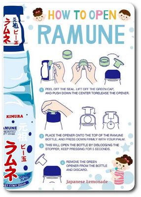 how to open Ramune