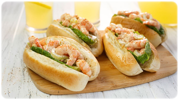 hot-dogs with shrimps