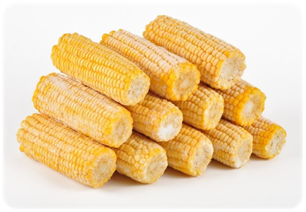 Frozen corn on the cob