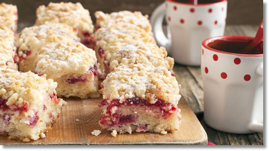 cake with rhubarb