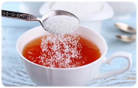 tea with sugar