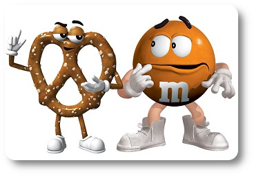 M&M cukierki m&m