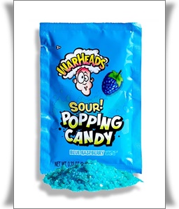 Blue Raspberry Sour Popping Candy 